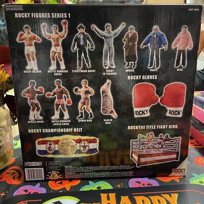 ROCKY III Style Title Fight Boxing Ring MIB for Action Figures