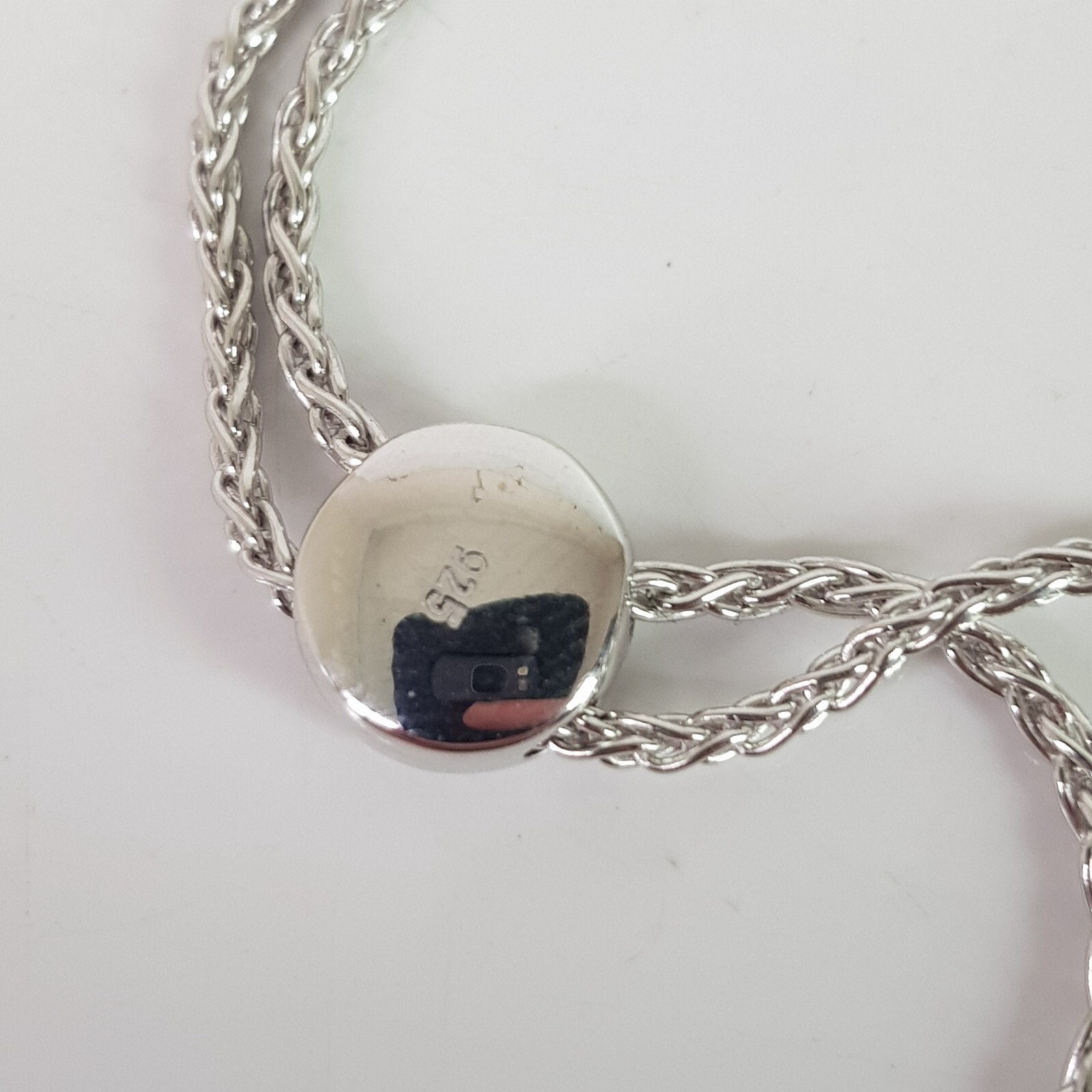 Hematite Crystal Bee Bracelet Solid Sterling Silv… - image 6