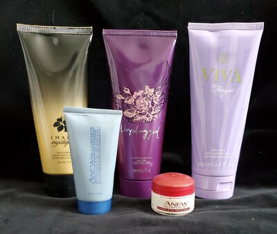 5pc Avon MIX LOT* Set. SOS Clam Passion/Instinct Lotion ANEW Genics Imari Rollon