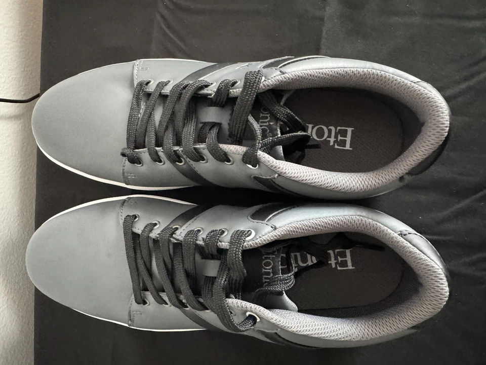 Zapatos de golf Etonic gris/negro para hombre talla 9 medianos Foto 3 de 4
