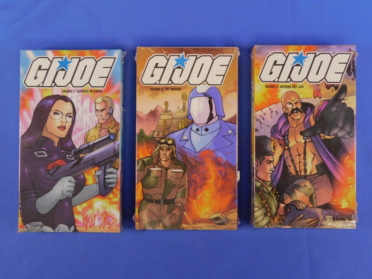 GI JOE VHS KID RHINO VOLUME 1, 2, 3, 7, 8, 9 SEALED 1999