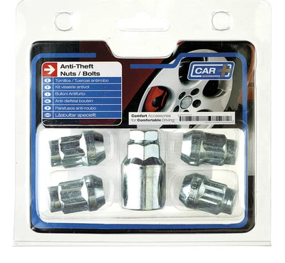 Dadi/Bulloni Ruota Bloccaggio Antifurto Sumex + Chiave (12 x 1,25) per Nissan LEAF