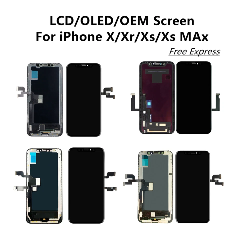 iPhone X XR S Max 11 12 3 4 5 6Pro Max LCD OLED Screen Replacement Touch Display - image 2 of 4