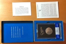 1884 CC GSA NGC MS64 Morgan silver dollar box COA Carson City $1 monster toned