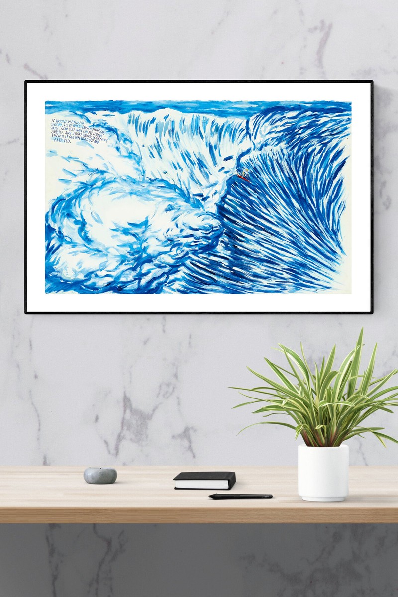 Raymond Pettibon - It Would Glisten, Giclee Print, Surfer Poster