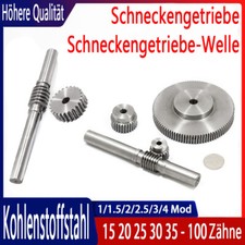 1/1.5/2/2.5/3/4 Modul 15-100 Z&auml;hne Schneckengetriebe Worm Zahnr&auml;der Schneckenrad