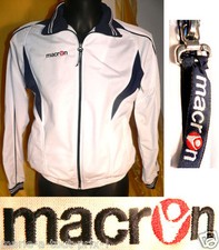 MACRON VESTE SURVETEMENT BLOUSON JOGGING MARINE ET BLANC TAILLE S