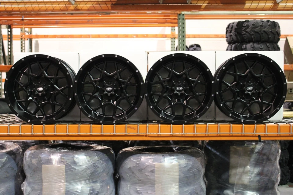 RUEDAS KAWASAKI MULE 4010 14" ITP HURRICANE BLK ALUMINIO ATV (JUEGO 4) KAWL8 Foto 3 de 3