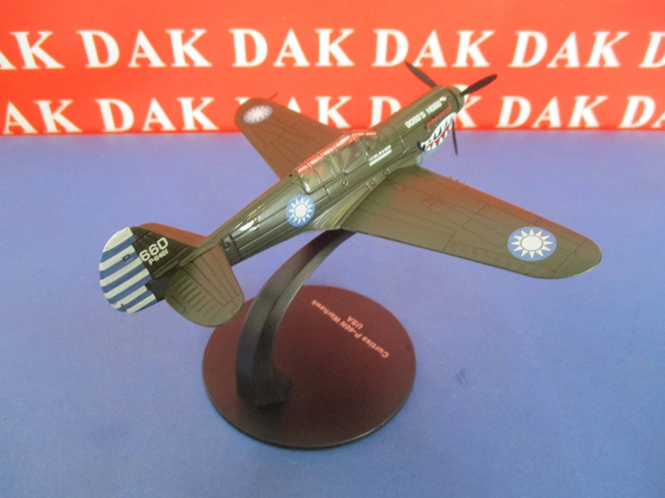 Die cast 1/72 Modellino Aereo Aircraft Curtiss P-40N Warhawk The Flying Tigers - Immagine 4 di 4