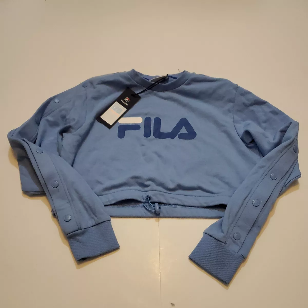 Fila charlotte crop sweatshirt deals