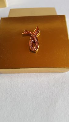 Swarovski, Estee Lauder Pink Ribbon Jeweled Pin UK