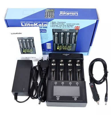 LiitoKala lii-600 4x Li-Ionen-3,7 V Ni-MH 1,2V-Ladegerät, Kapazitatsmessung