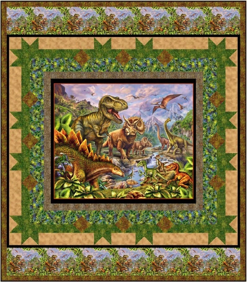 Quilting Treasures - Jurassic Journey - Scale Texture - Brown, Fabric BTY - Image 4 of 4