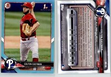 Colton Eastman 2018 Bowman Draft Sky Blue BD-96 /499 Phillies 1st
