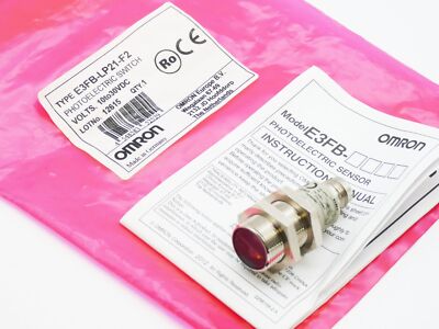 Omron E3FB-LP21-F2 E3FBLP21F2 12615 10 to 30VDC Photoelectric Sensor -unused-