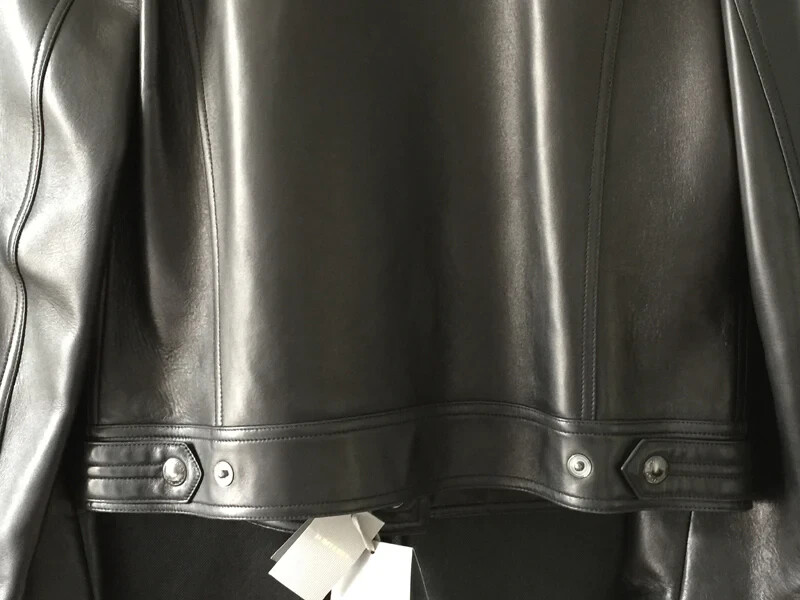 TOM FORD Leather Men's Jacket  40 Medium  Dark Gray  Brand New MSRP $7500 image 7