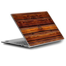 Skins Decal Wrap for Dell XPS 13 Red Deep Mahogany Wood Pattern