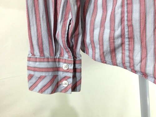 Tommy Hilfiger Damen Hemd mit Knöpfen LARGE rot blau gestreift langarm (J517) - Bild 7 von 10