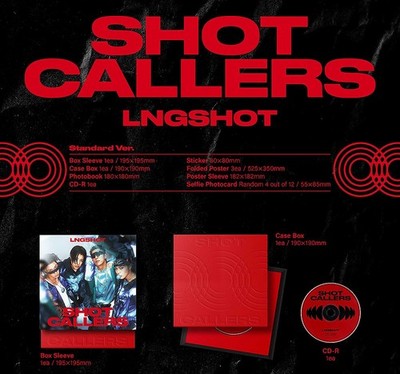 LNGSHOT SHOT CALLERS EP Album STANDARD Ver/CD+Photo Book+3 Poster+