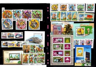 Mongolia two stock pages six Souvenir sheer MNH (1327