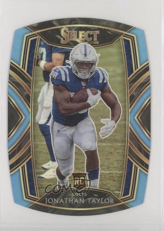 2020 Select Club Level Light Blue Prizm Die-Cut Jonathan Taylor Rookie RC 0z9d