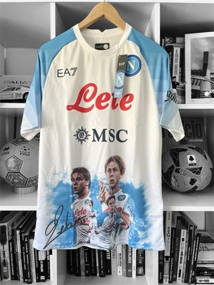 SSC Napoli 2022/23 Face Game Scudetto Shirt *In Box*, Zerbin, Large, BNWT, EA7