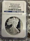 2008-W American Silver Eagle - NGC PF70 Ultra Cameo Early Releases Encapsulated