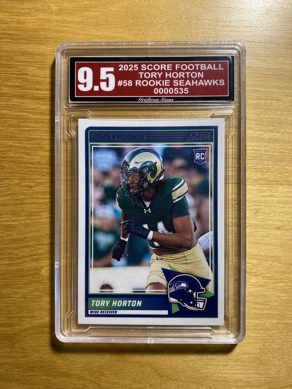 2025 Score Tory Horton #58 ROOKIE Seahawks GI Grade 9.5 MT+ #0000535