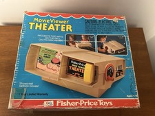 VINTAGE 1977 FISHER PRICE MOVIE VIEWER THEATER W/ BOX & 1 Cartridge