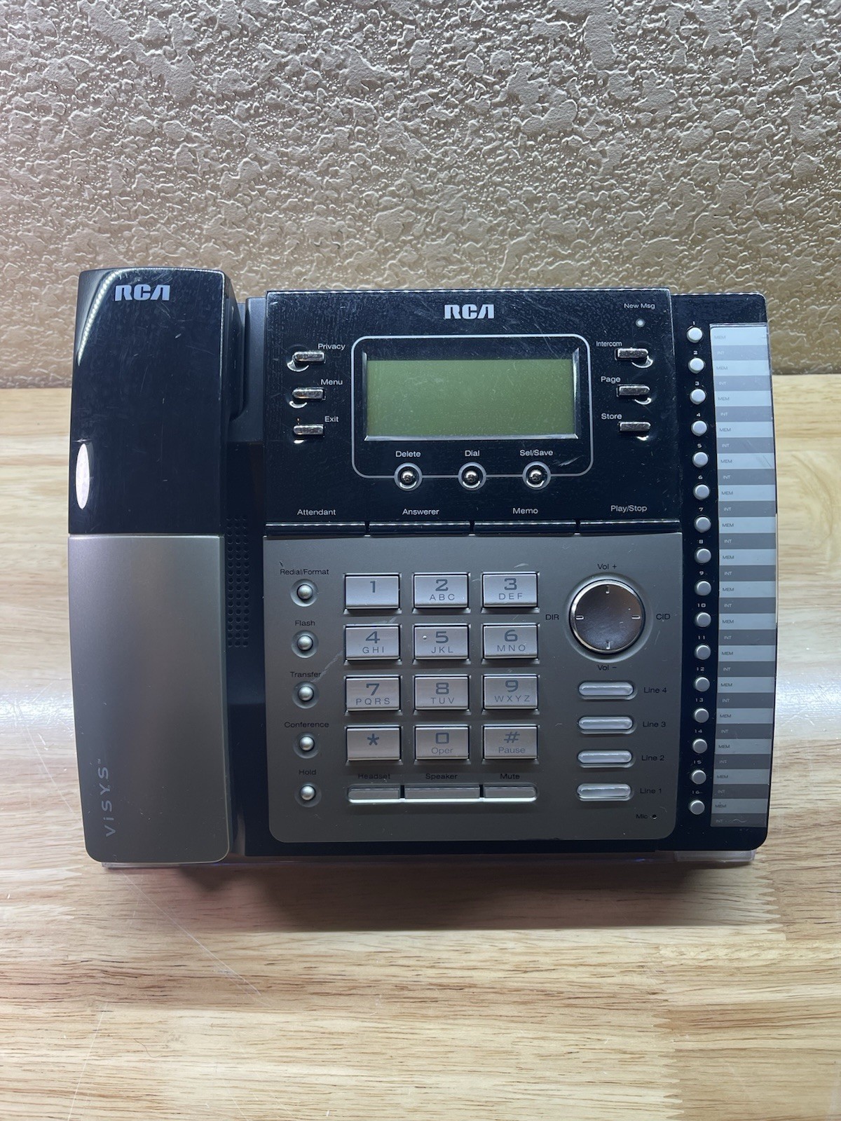 RCA Business Phone 4 Line Expandable Speakerphone Corded 25425RE1 - READ
