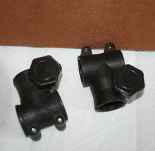 Drum Rack 1.5" 90 Degree T Clamp 1980S Plastic LOT OF 2