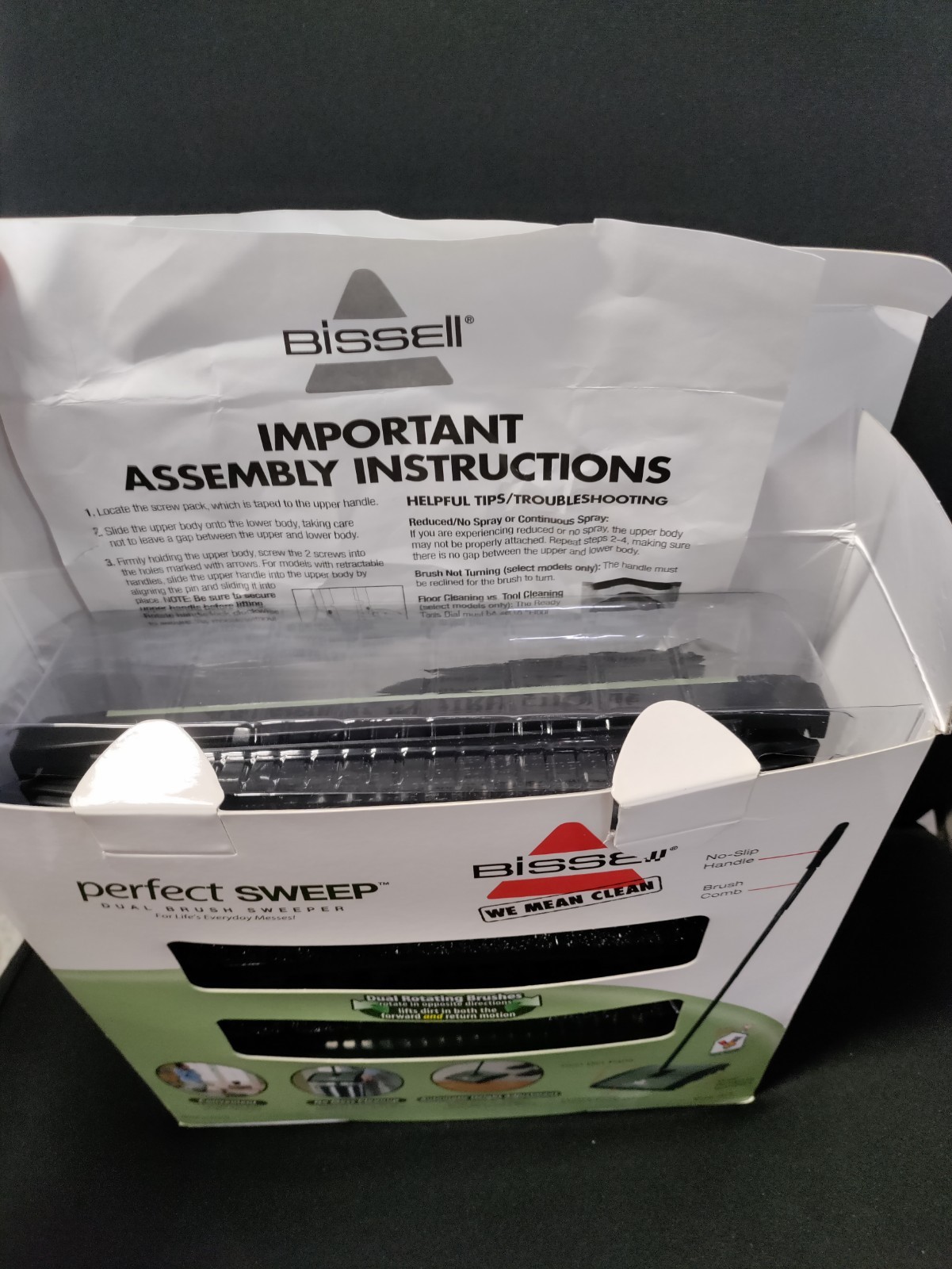 🆕 Bissell "Perfect Sweep" Dual Brush Multi-Surface Floor Sweeper 2670 NEW!