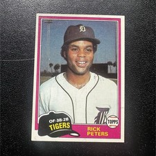 Topps 1981 Rick Peters #177 Detroit Tigers Base Set Baseball Card