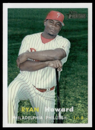 Ryan Howard [Chrome Refractor] #53 2006 Topps Heritage Chrome card