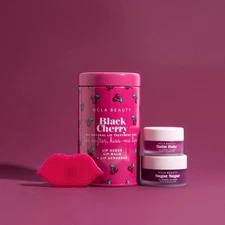 NCLA Beauty - Black Cherry Lip Care Set + Lip Scrubber