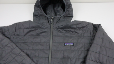 Patagonia Nano Puff Hoody Jacket Mens Large Forge Gray Insulated