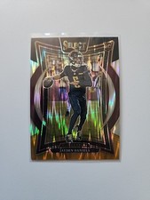 2024 Panini Select  Concourse Jayden Daniels #26 Black & Yellow Shock Prizm (RC)