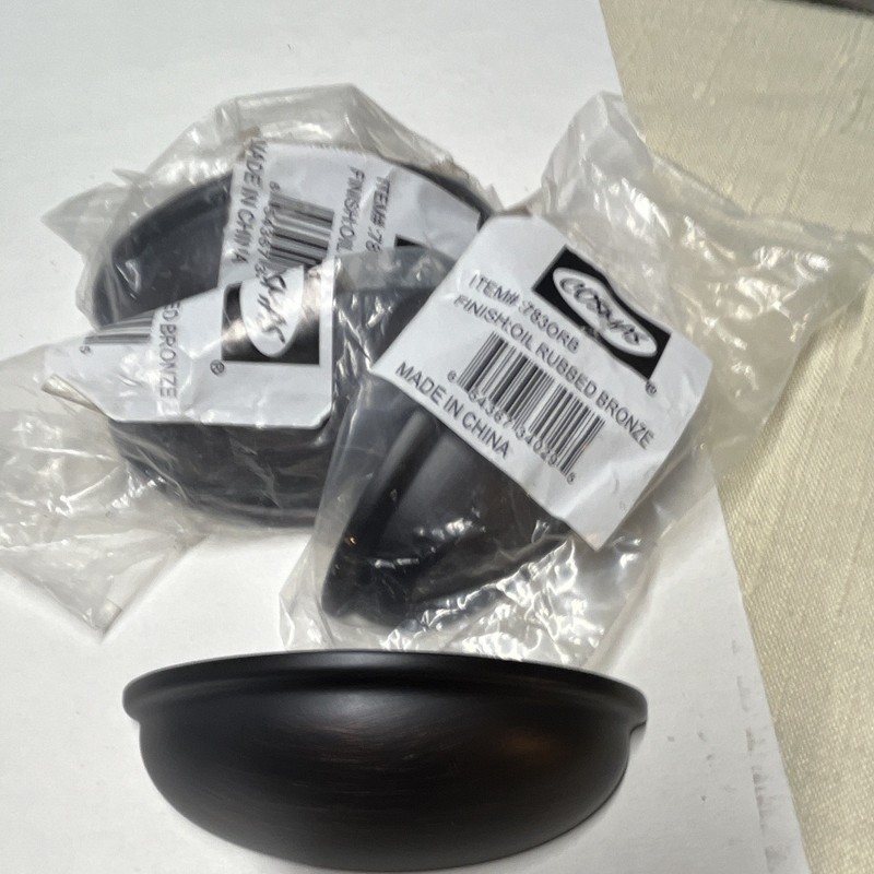 Franklin Brass Oil Rubbed Bronze Round Traditional Cabinet Knobs 3 in, (4)