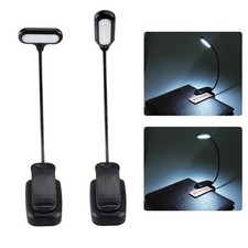 1PC Adjustable LED Clip-On Book Lamp Flexible Battery Desk Light for Reading