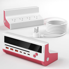 Kwrnvo Power Strip Usb Ports 100W 10-In-1 Surge Protector Power Strip 4 Ac