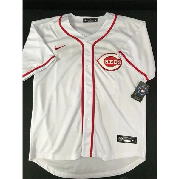 REDS ELLY DE LA CRUZ AUTOGRAPHED WHITE NIKE JERSEY MLB KB HOLO COA - Image 3 of 3