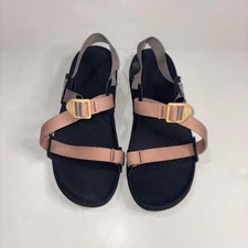 Chaco Women Lowdown Sandal Sandals Polyester Sz 10 Lilac Peach & Navy Blue