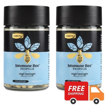 COMVITA Propolis Capsules PFL30 Extra Strength   2 × 250 Capsules=500caps