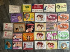 Vintage Hair Net Human Hair Rayon Nylon 28pc Lot 1930's 1940's 1950's Trad Wife