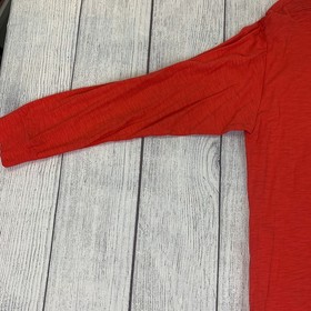 Victoria's Secret Pink sz Large L Red Lightweight Hoodie Logo Leopard Print