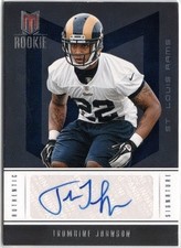2012 Panini Momentum Trumaine Johnson Rookie Autograph Card RC #232 /799 Rams