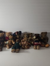 Boyds Bears Plush Bears Bundle Lot of 12 with Tags Vintage Lot 9/12. 9-13 Inches