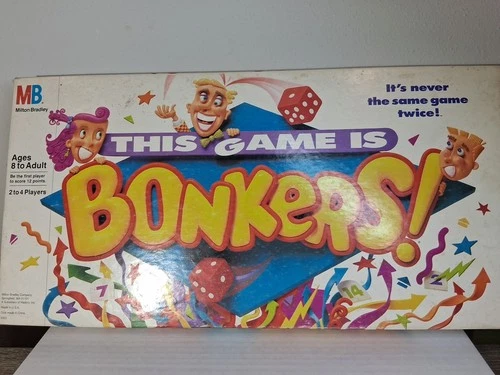 Vintage 1989 This Game is Bonkers Board Game by Milton Bradley - NO Instructions