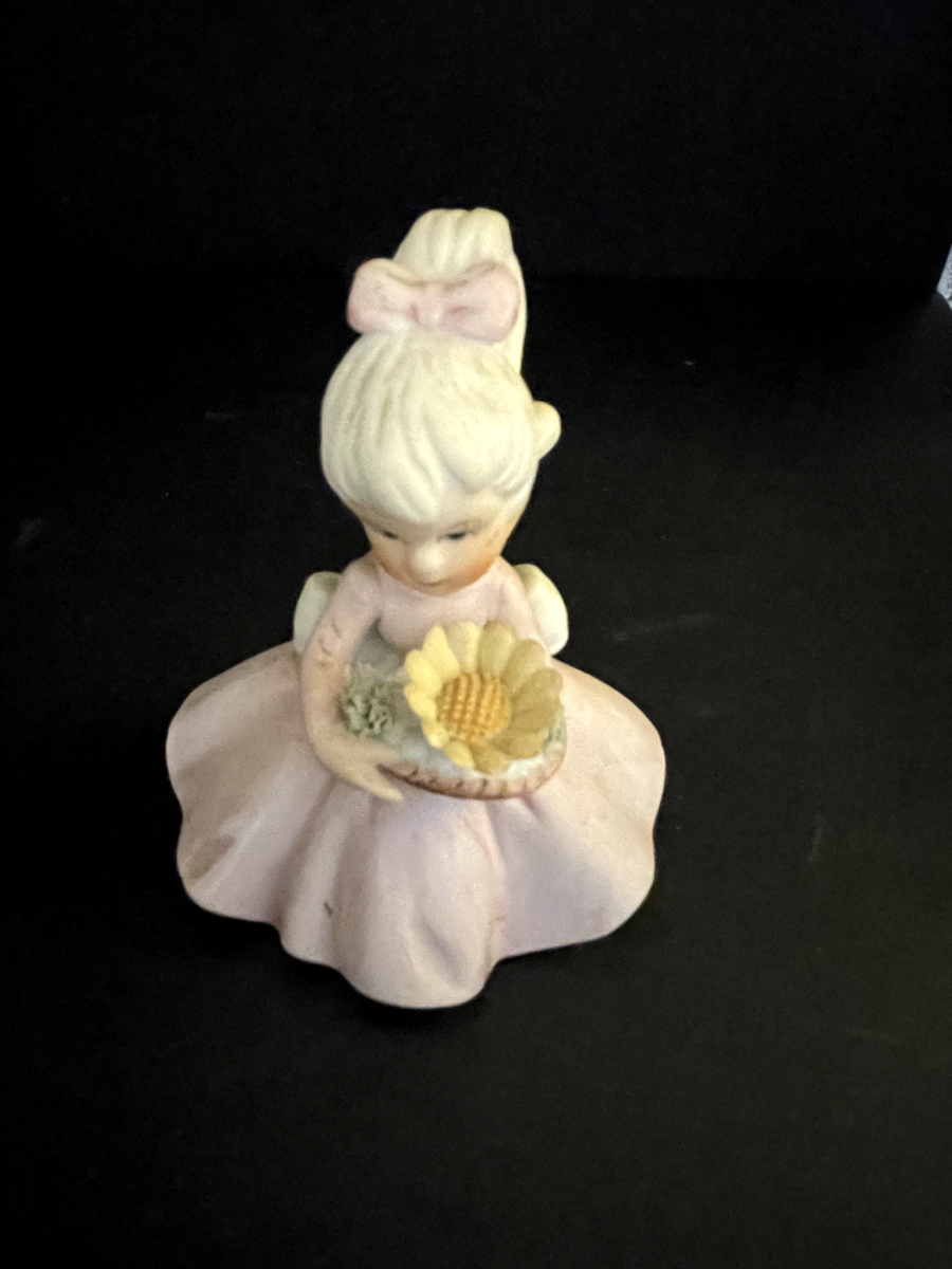 Vintage Napcoware Figurine C-8614, Flower Girl w/Pink Dress | eBay
