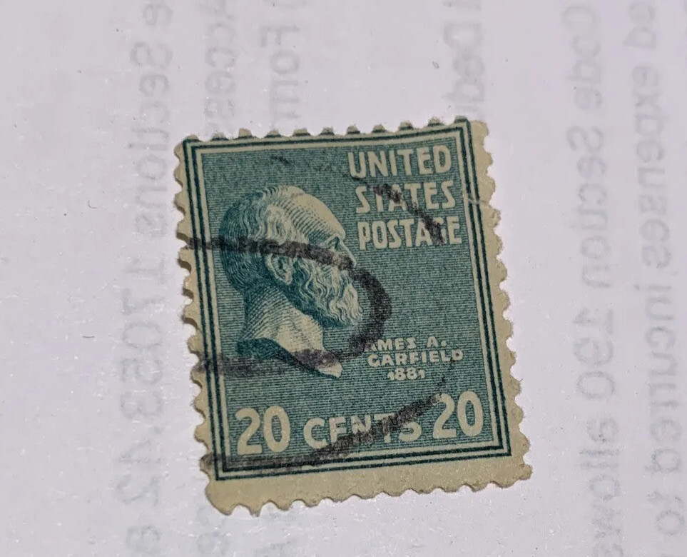 James A. Garfield 20 Cent Green 1881 United States Postage Stamp
